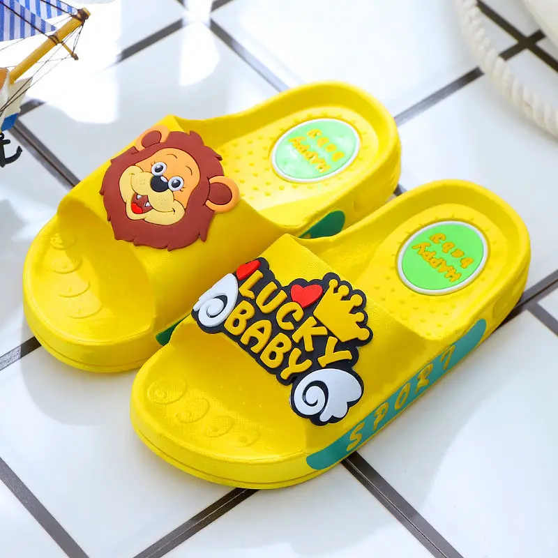 

Kids Boys Girls Slippers Shoes Bathroom Indoor Cute Cartoon Summer Beach Wear Children Slippers