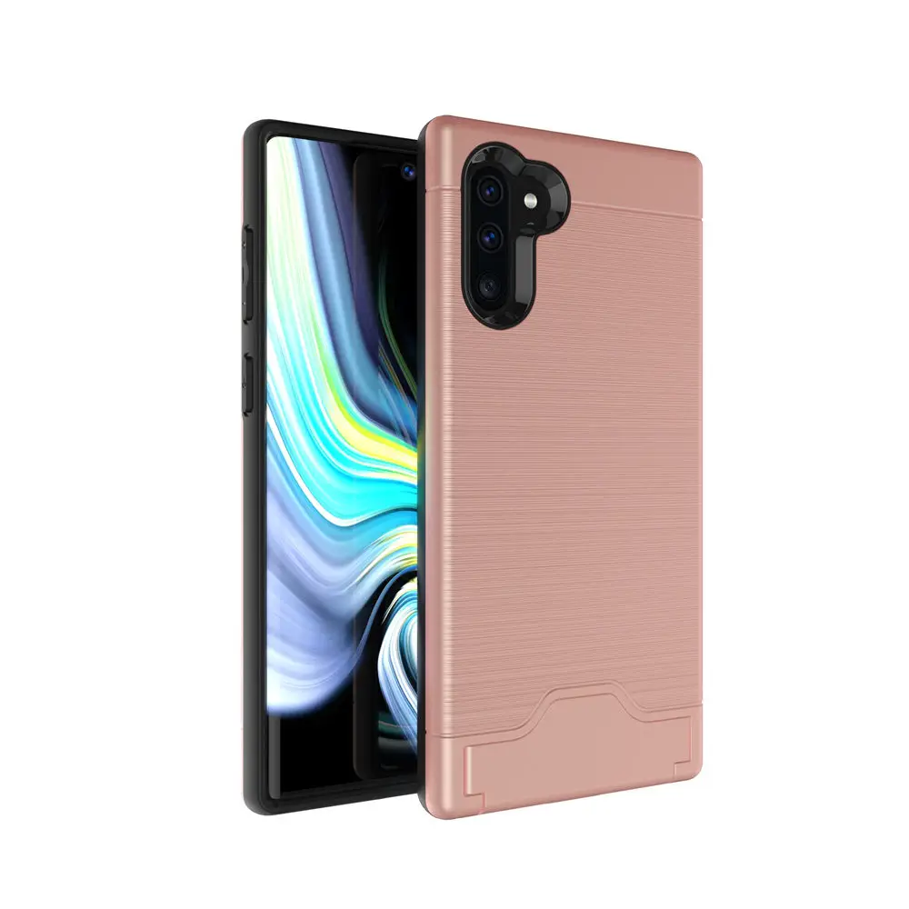 Для samsung Galaxy Note 10+ 5G 10 Plus Note10 матовый армированный резиновый чехол для телефона для samsung Note 10 Plus 5G слот для карт Чехол-держатель