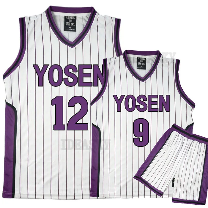 Костюм для косплея Kuroko no Basuke корзина Yosen школьная форма мурасакибара Атсуси