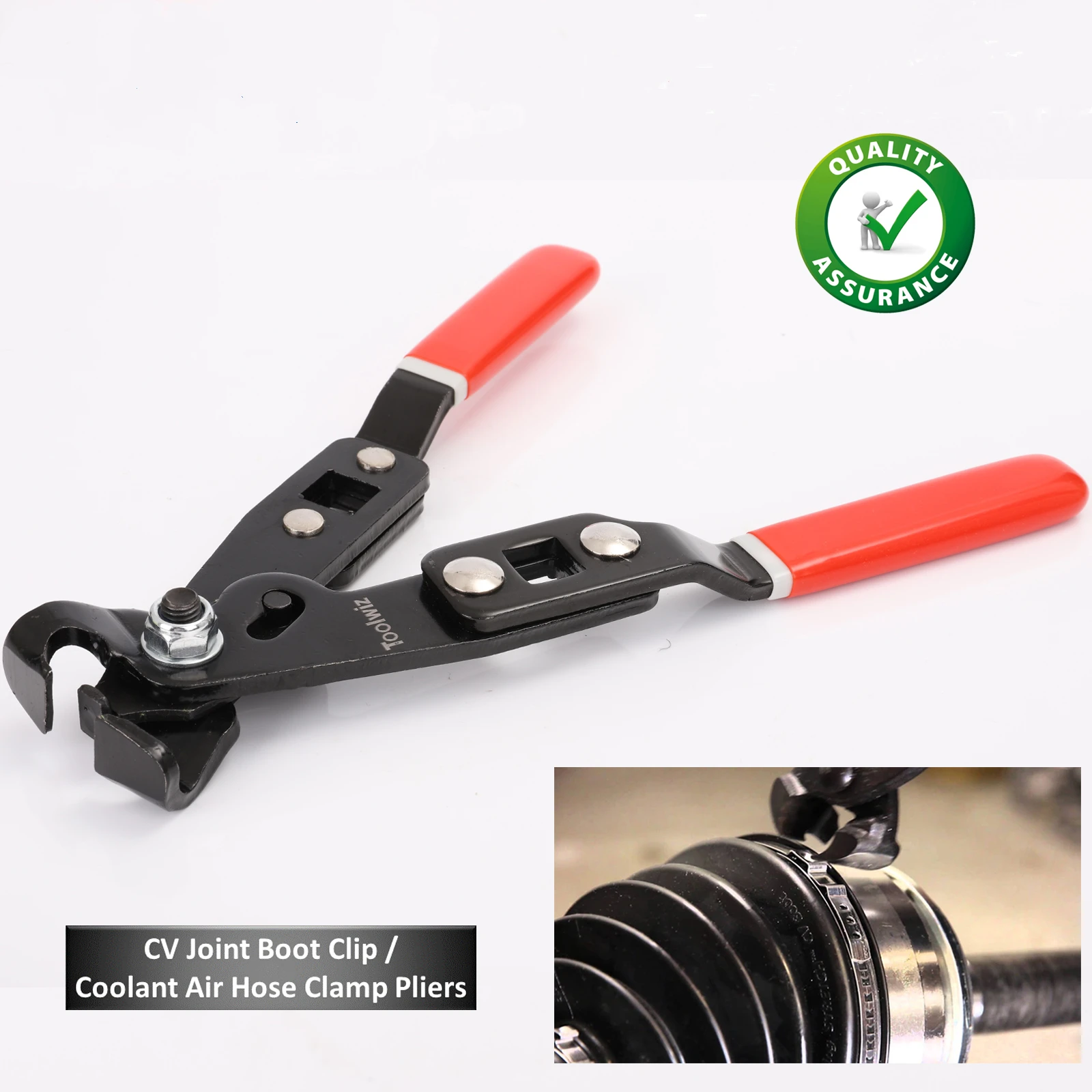 

Heavy Duty CV Boot Ear Hose Clamp Pliers Joint Tool Hose Clamp Crimping Removal with a 1/2" Torque Wrench Universal Fit