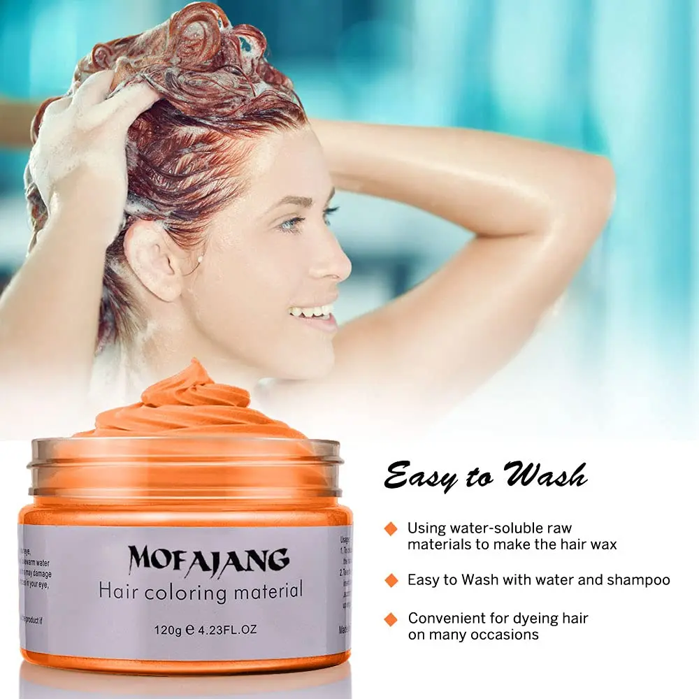Hair Color Wax Temporary Cream Pomades Instant Wash For Men And Women Disposable Dye | Красота и здоровье
