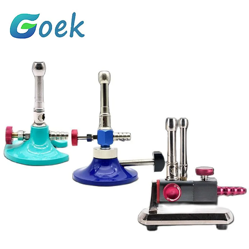 Одиночная/двойная трубка/наклонная газовая лампа 3 вида горелка Bunsen для