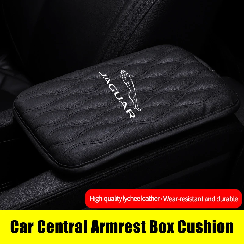 Автомобильный подлокотник Leahter коврик для Jaguar XF XJ F Type E-type Pace Epace X S XKR XJS XJL XFL XEL