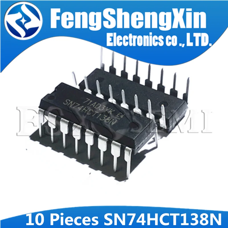 

10pcs SN74HCT138N DIP-16 CD74HCT138E DIP 74HCT138 74HCT138N DIP16 3-LINE TO 8-LINE DECODERS/DEMULTIPLEXERS IC