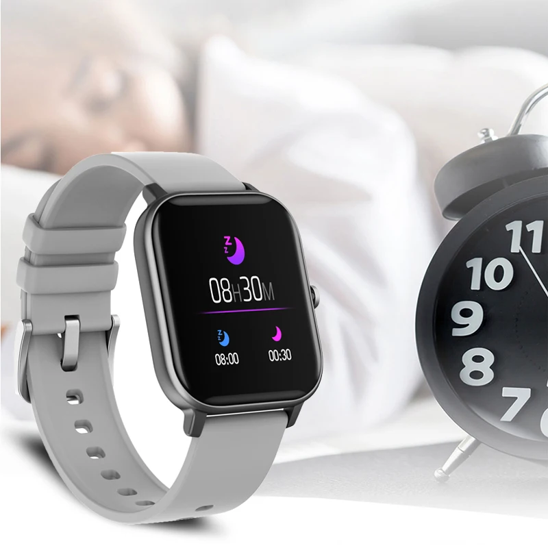LIGE New Full screen touch Clock P8 Smart Watch Wristband Men Women Sport Heart Rate Monitor Sleep IP67 Smartwatch | Электроника