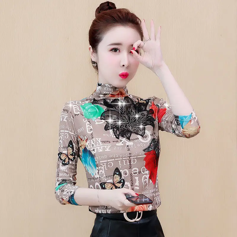 

Lace half high collar Plush bottom coat for women in autumn and winter