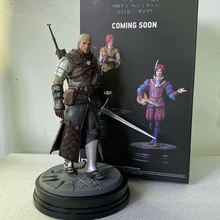 Witcher-ed 3 Wild Hunt 907 Geralt Of Rivia Action Figure White Wolf Geralt PVC Model Toys