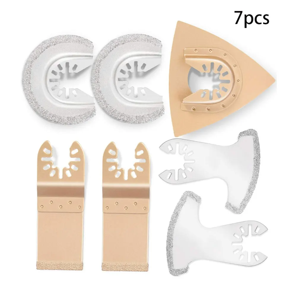 

7pcs Metal Cutting Saw Blade oscillating saw blades MultiTool oscillating saw blades for Renovator Power Wood Cutting Tool Bits