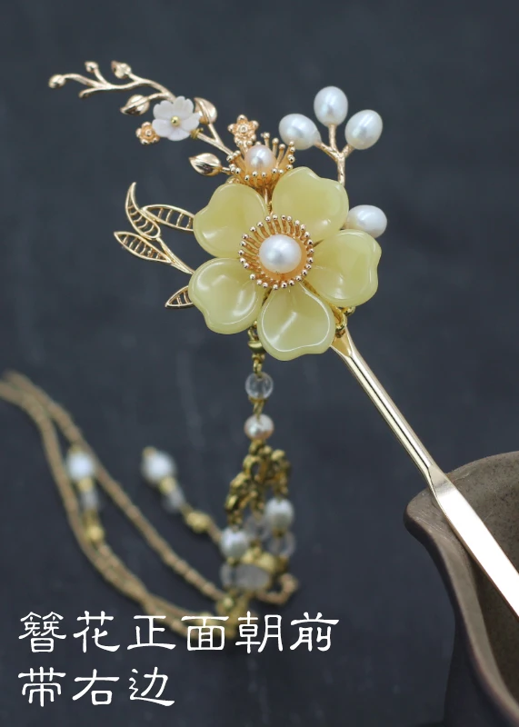 Аксессуары ручной работы Hanfu заколка для волос цветы кисточка супер фея Kanzashi шаг