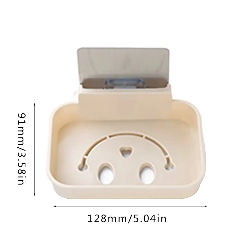 Pasted Design Wall Mounted Home Bathroom Soap Dish Box Simple Sponge Drainage Holder Tool | Дом и сад