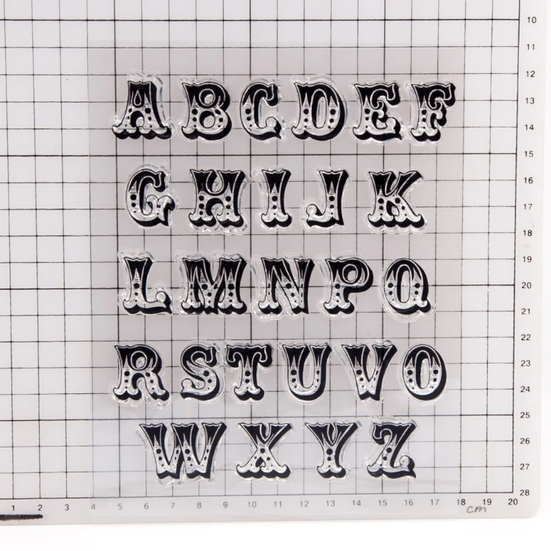 

1/8pcs Alphabet Letter Number Silicone Clear Seal Stamp DIY Scrapbooking Emboss