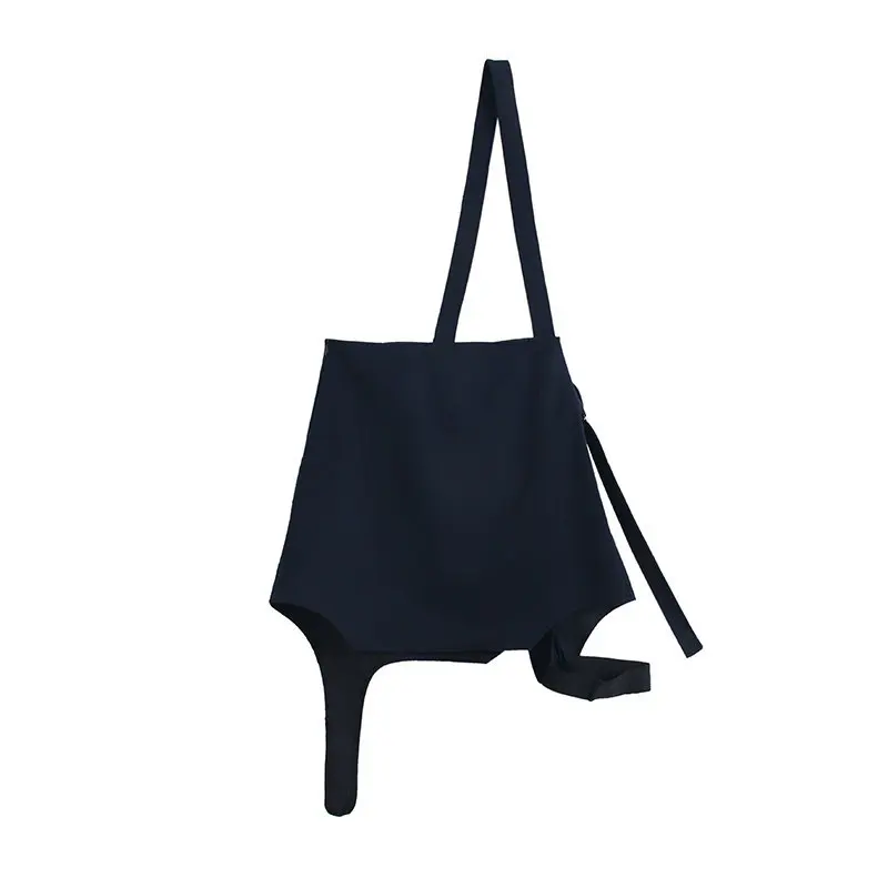 

One Shoulder A line Skirt Cross-leg Short Slim Skirts Above Knee Mini Irregular Dress Fashion Girl Women Clothing 2020