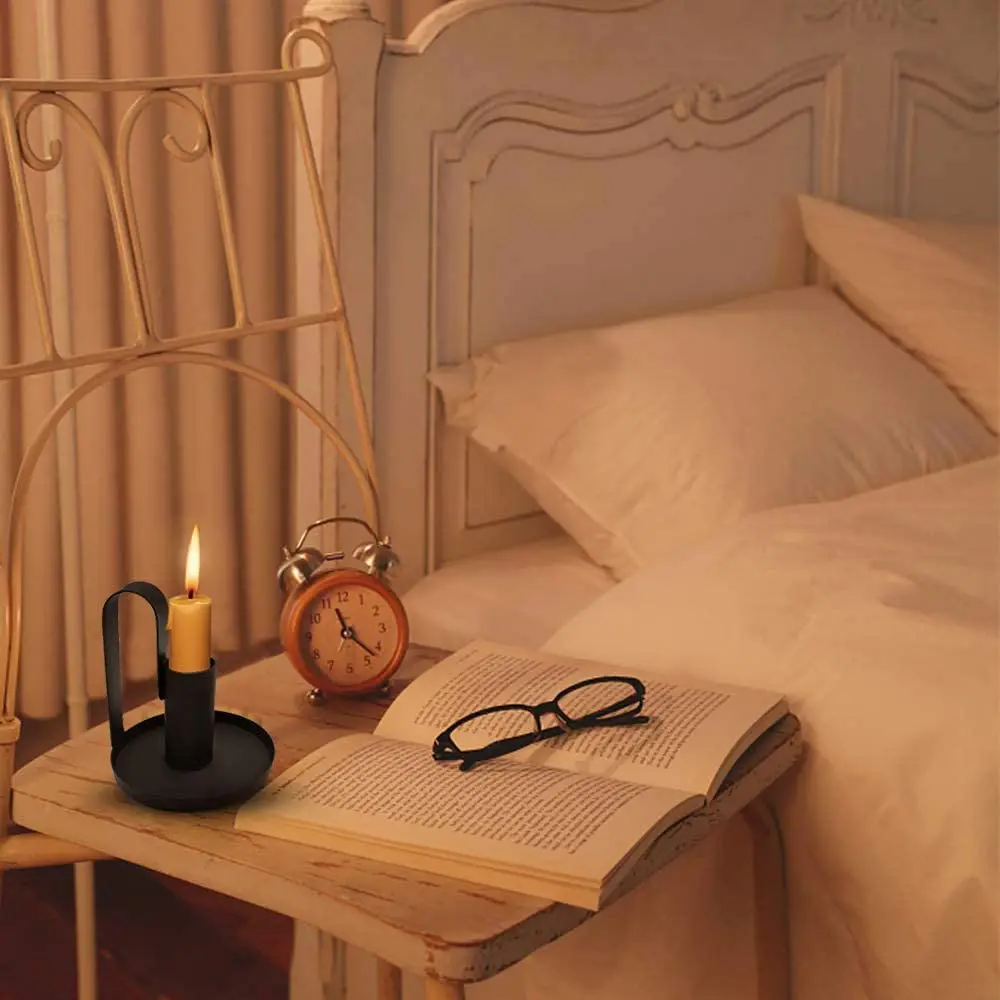 1 шт. подсвечники маленький подсвечник черный простой ретро новинка Лидер