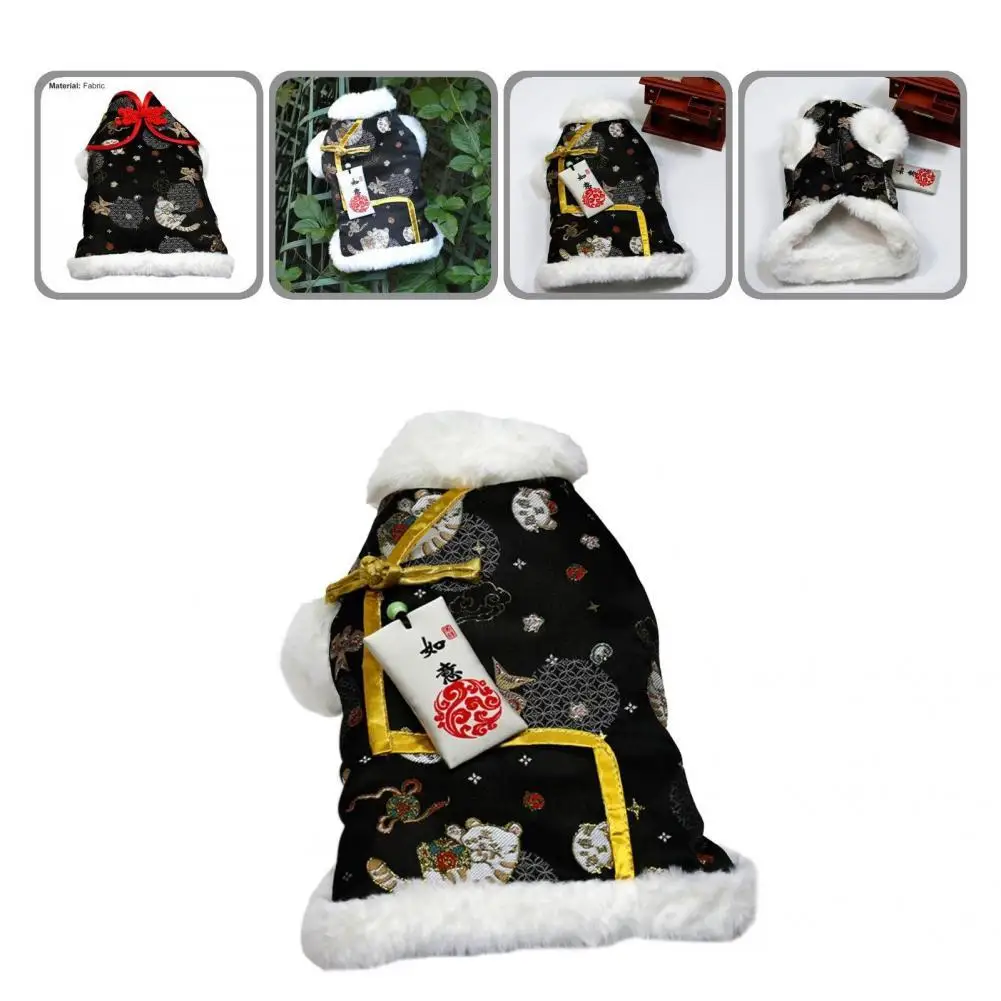 

Стильный милый костюм для питомца Тан с двумя ногами, мягкая в коже Одежда для питомцев, аксессуары для питомцев в китайском стиле