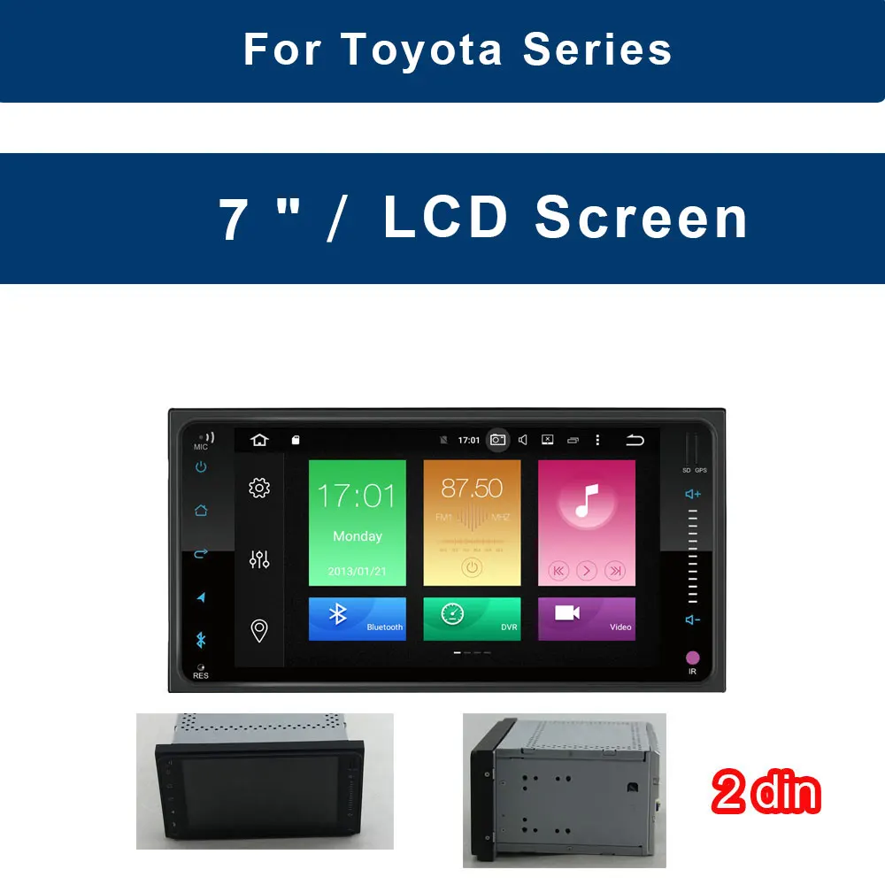 Android 2 din автомобильное радио, DVD, GPS плеер для Toyota Camry 40 2007 2008 2009 автомобильное радио стереосистема Аудио мультимедиа для camry 40 - Цвет: for toyota universal
