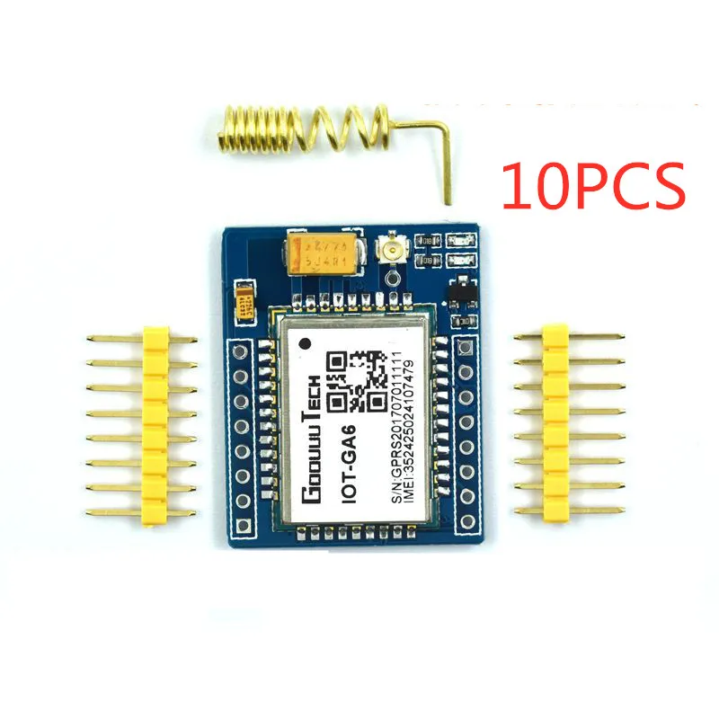 10 шт. Замена SIM800L Mini A6 GA6 B GPRS комплект GSM беспроводной модуль расширения платы