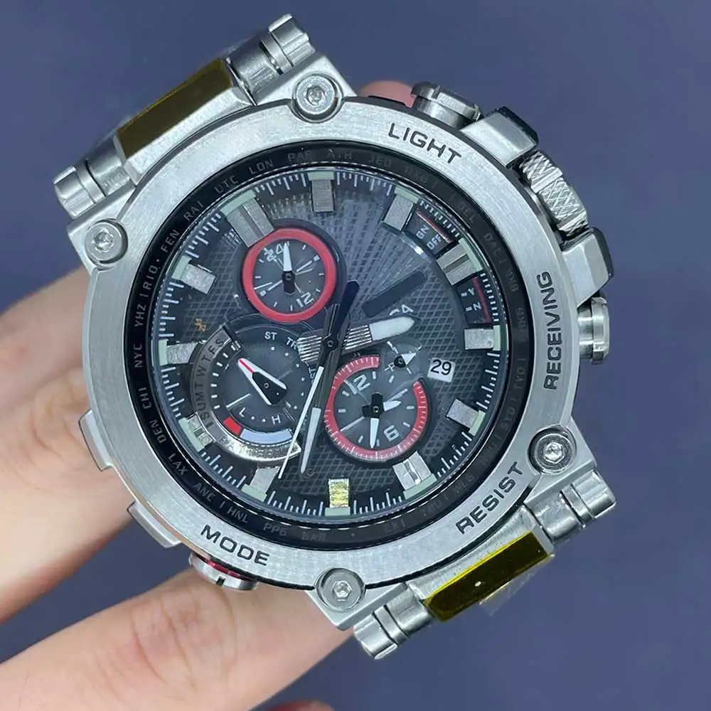 

High quality MTG B1000 men's sports watch, made of stainless steel and imported from Japan, all functions can be operated