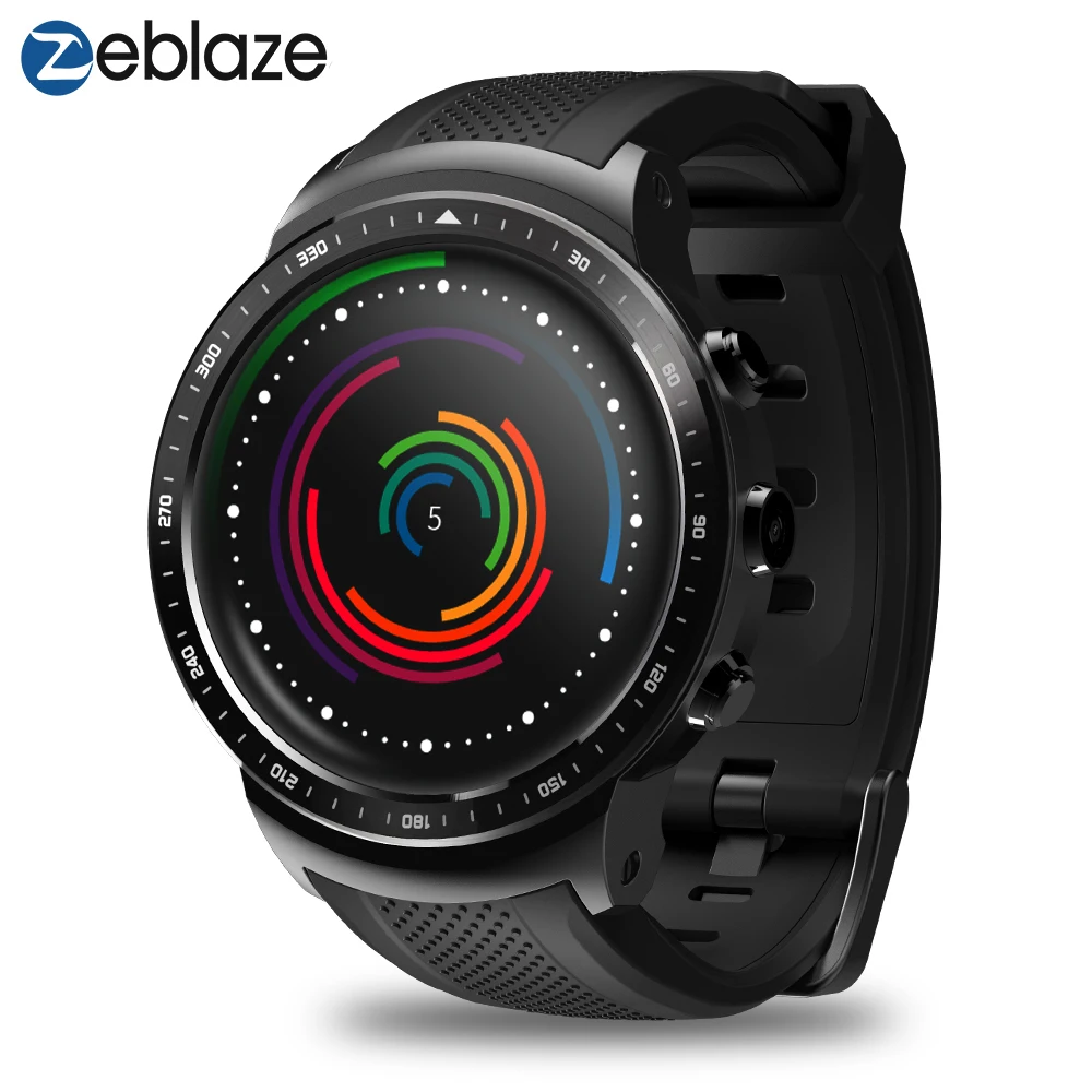 Смарт часы Zeblaze Pro 3G 1 53 дюйма GPS телефон 16 Гб Камера Core 4 0 носимые устройства