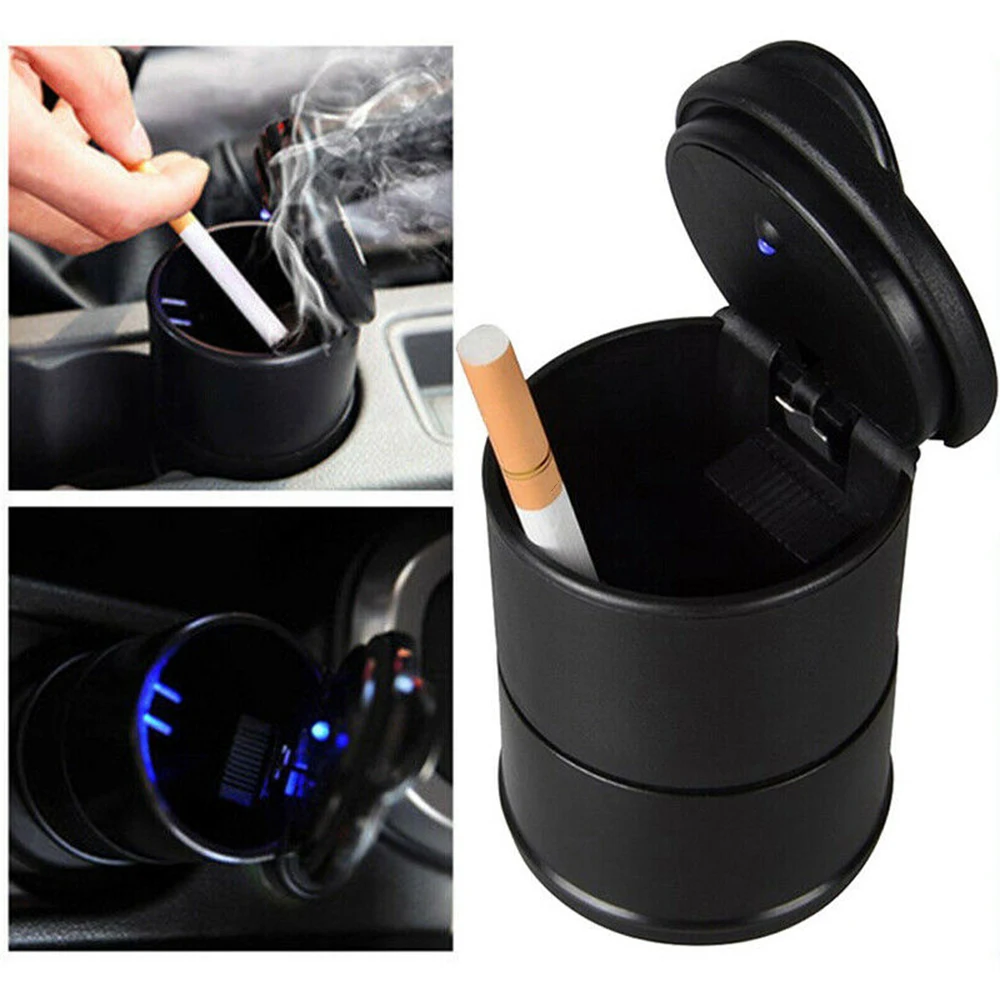1 шт. портативная светодиодная пепельница для дыма автомобильная держатель