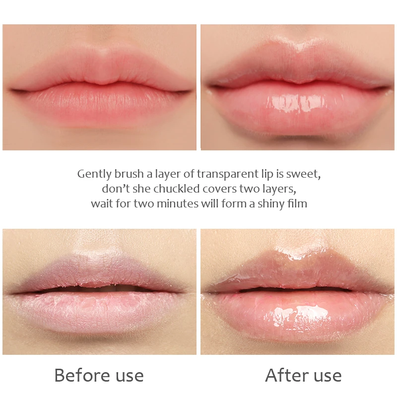 

Translucent Lip Gloss Fades Wrinkles Enhances Elasticity Repairs Reduces Fine Lines Brightens Lip Care