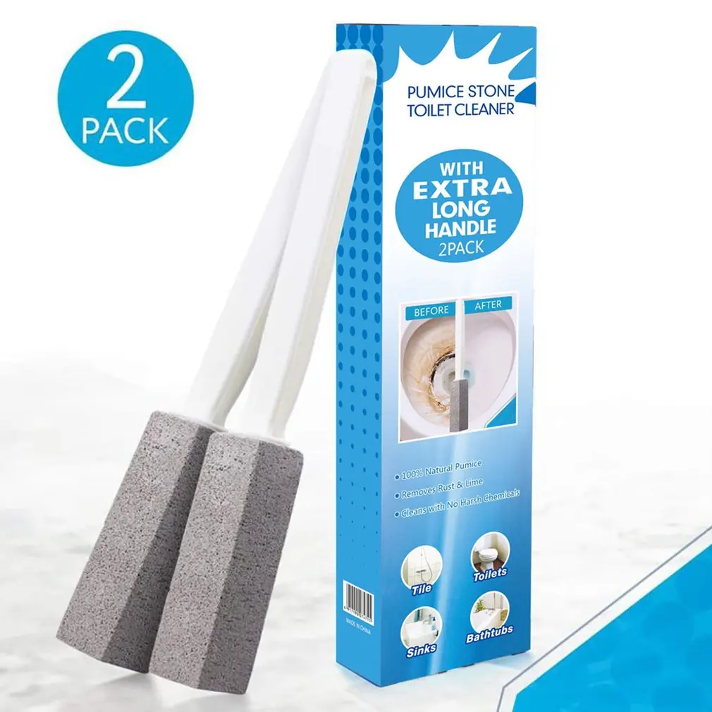 

Pumice Toilet Cleaner with Handle Toilets Brushes Natural Pumice Stone Cleaner Brush for Toilets Sinks Bathtubs JA55