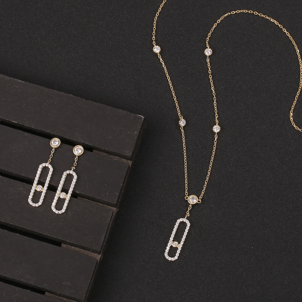 Модное женское ожерелье серьги оригинальный креативный чокер из серебра пробы с