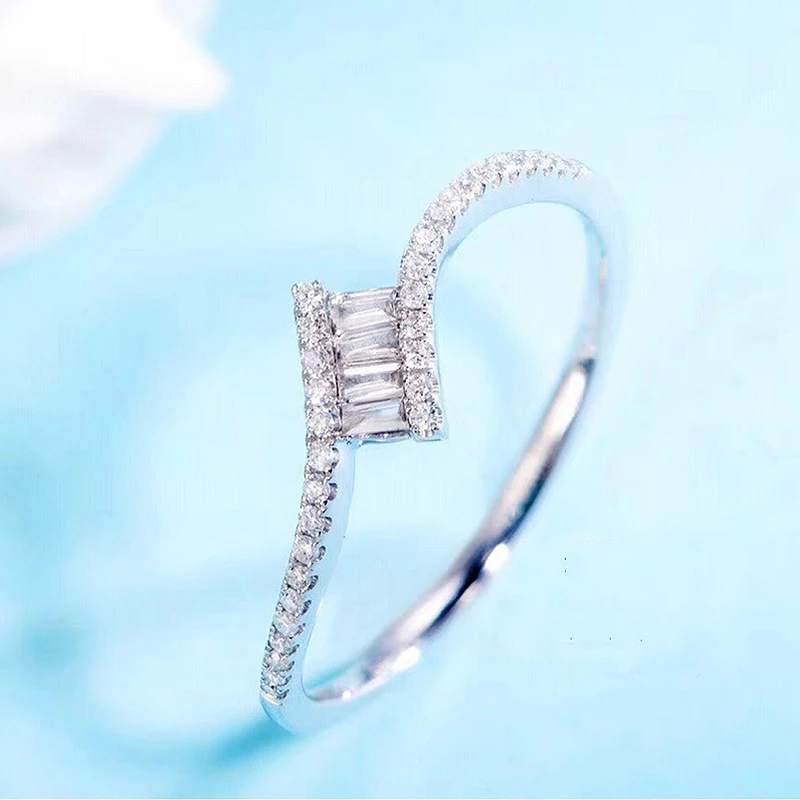 Натуральный бриллиант сплошной 18k Белое Золото 0 168 cttw натуральный легкий