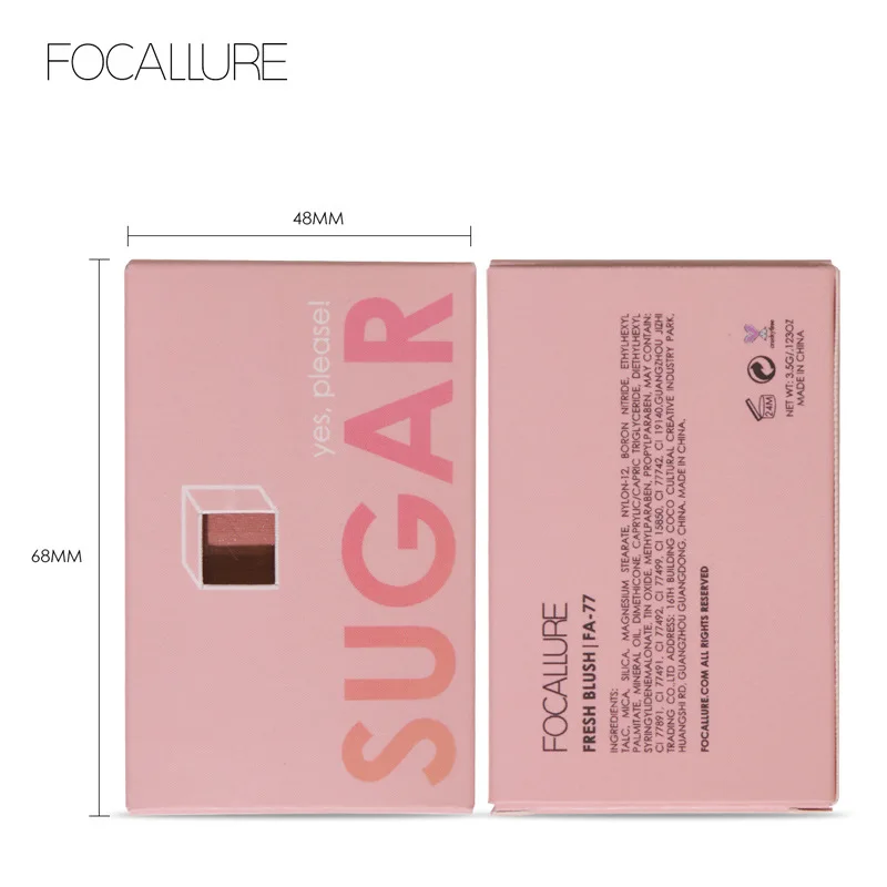 

Focallure Makeup Blush With High Pigment Shimmer Matte Finish Face Blusher Makeup Long Lasting Easy To Wear Cheek Blush TSLM1