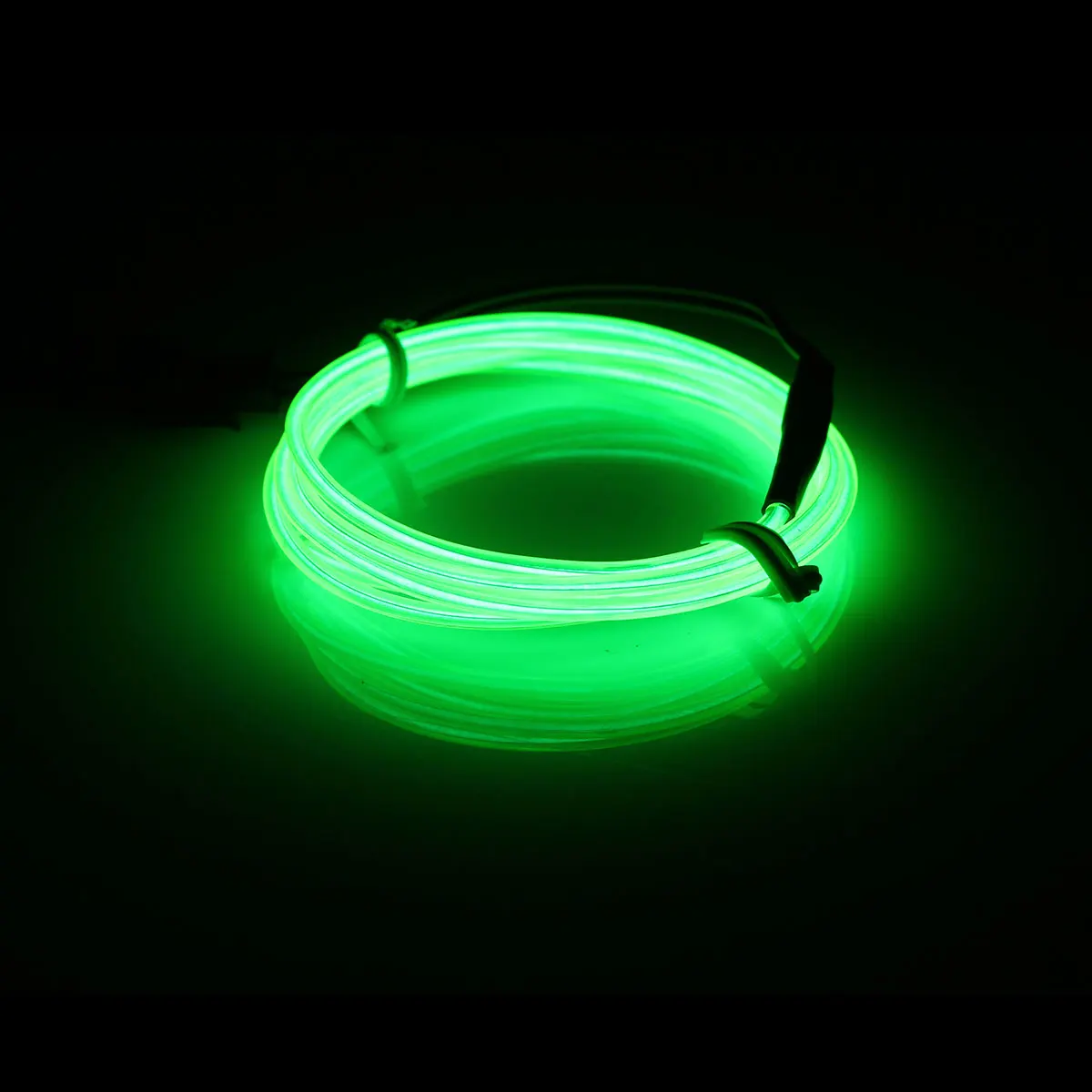Fluorescent Green Smuxi 1 м EL светодиодный EL провод Светодиодная лента DC 12 В Гибкая мягкая трубка провод неоновый светящийся автомобильный трос 10 цветов свет вечерние рождественские украшения - Испускаемый цвет: Fluorescent Green