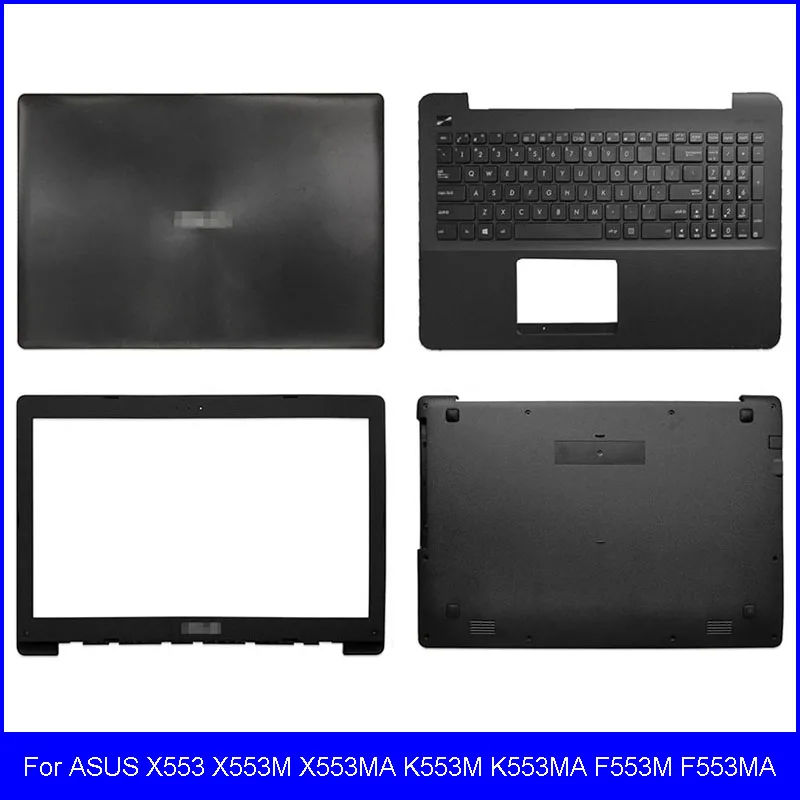 

New LCD Back Cover For ASUS X553 X553M X553MA K553M K553MA F553M F553MA Front Bezel/Palmrest/Bottom Case A B C D Cover Non Touch