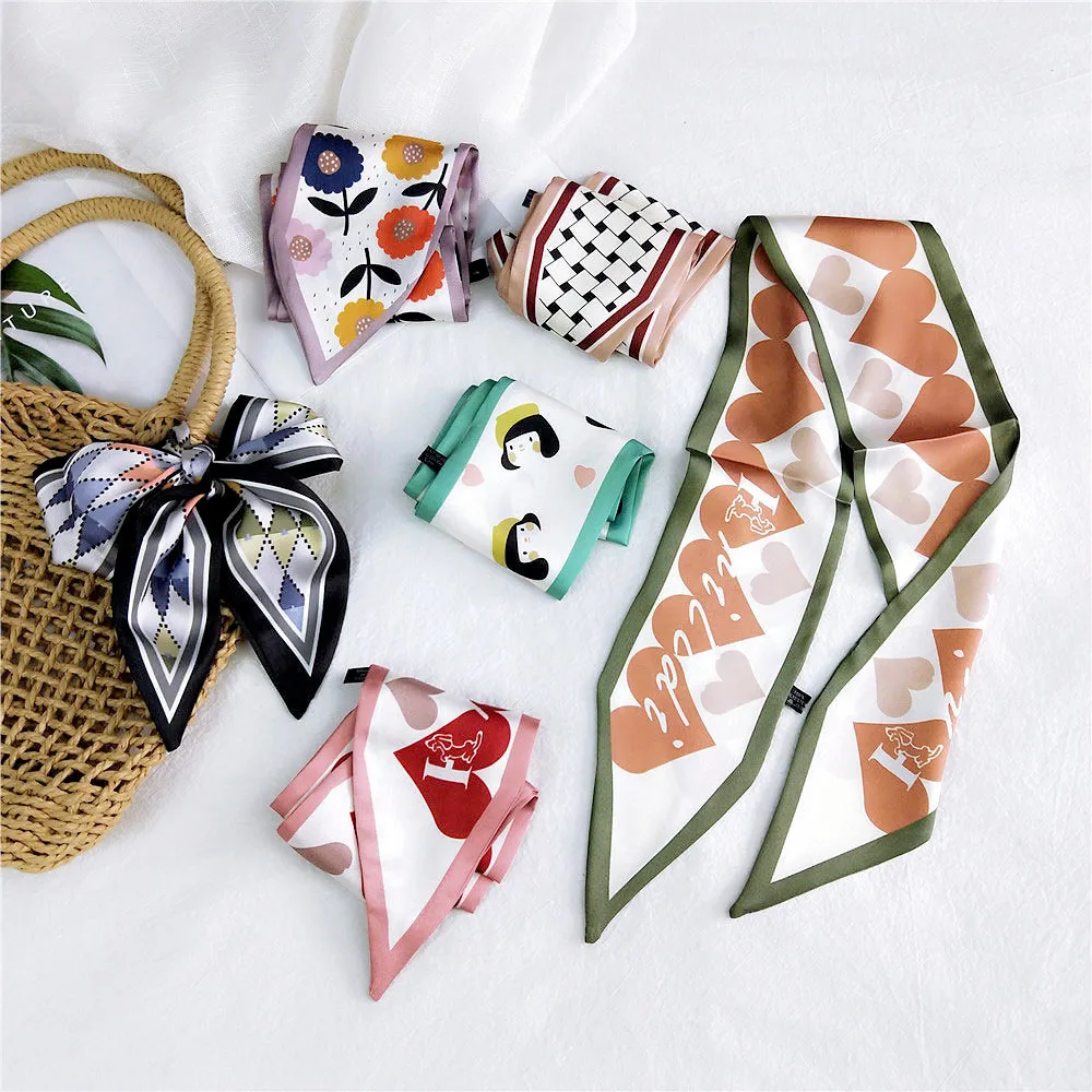 86 см 30 Стиль Женский мягкий шарф плоский угол Анима лошадь Печать длинные