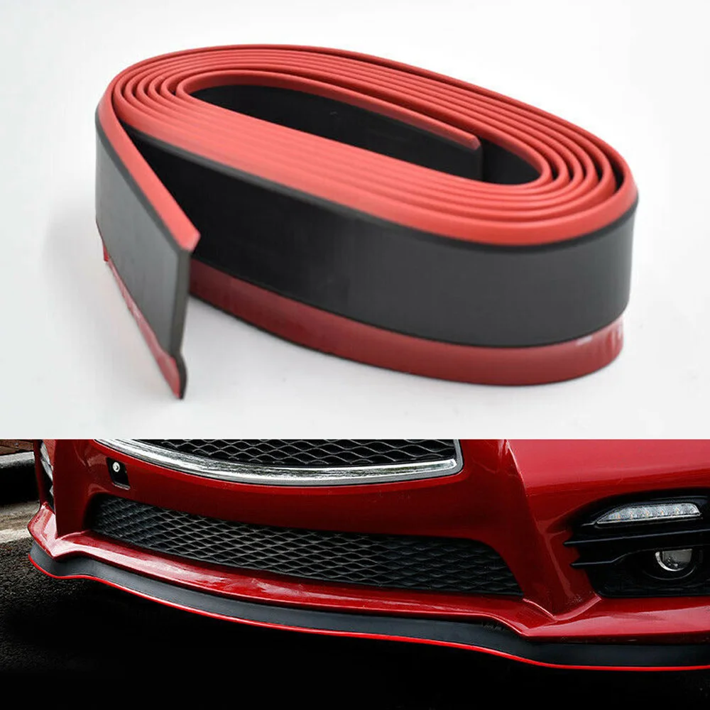 Цвета: черный красный 2 5 м авто передний бампер полоса для установки губы