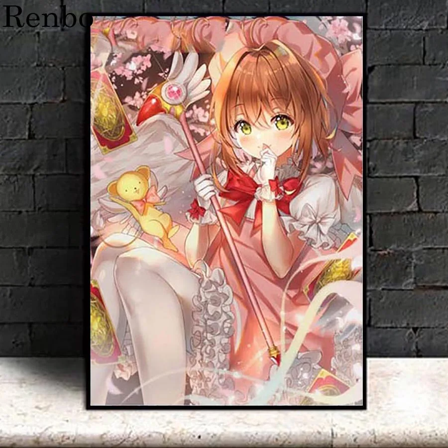 

DIY Diamond Painting full Square round Diamond Mosaic girl Japanese cartoon Painting Rhinestone mosaic diamond embroidery sales