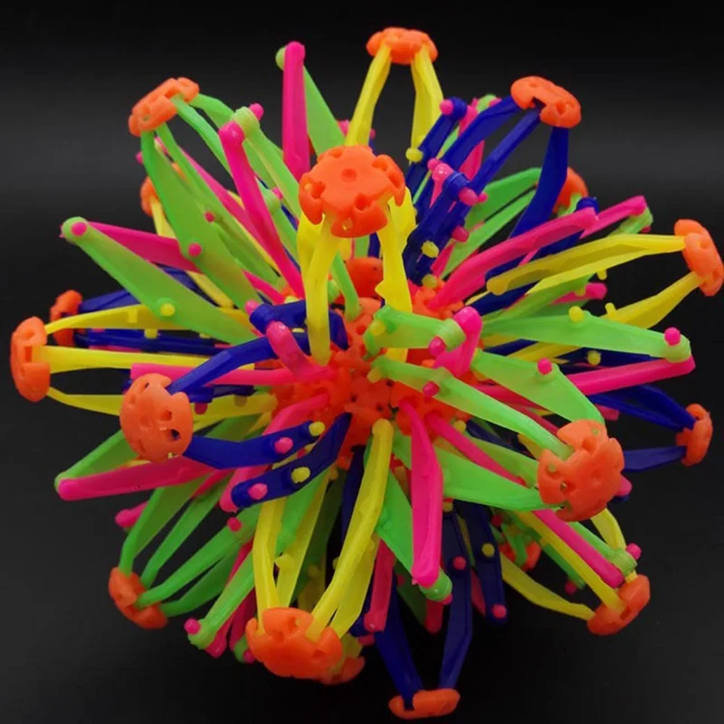 BOLA M&Aacute;GICA retr&aacute;ctil de colores para ni&ntilde;os y ni&ntilde;as, juguete de flores para atrapar a mano, regalo de Navidad divertido-0