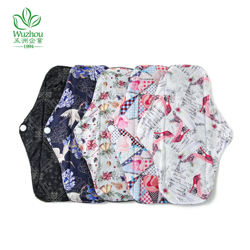 5 шт./лот гигиенические салфетки для женщин моющиеся менструальные ткань период