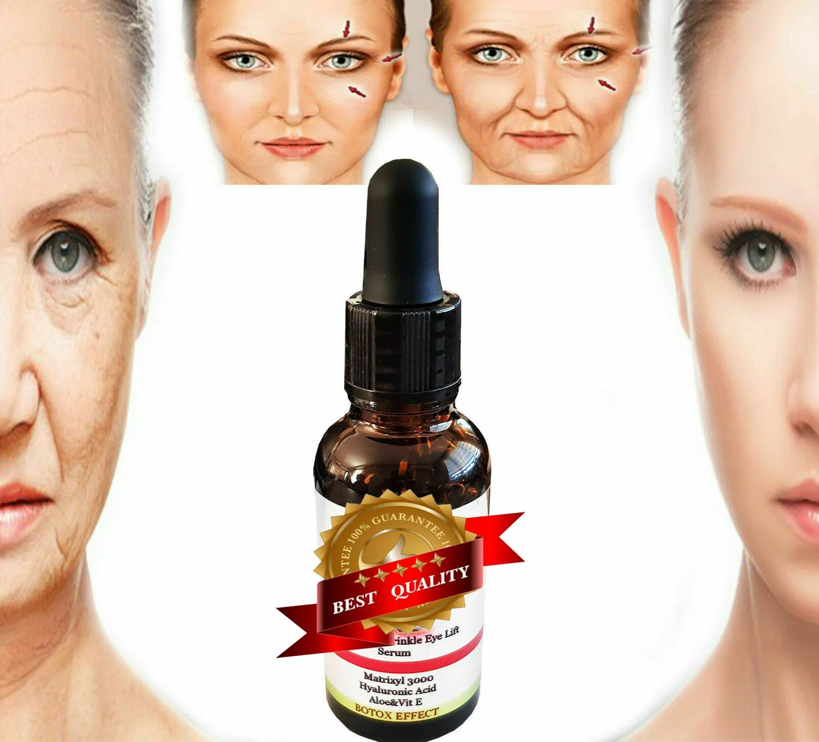 Hunique шесть пептидов на основе гексапептида антивозрастной Matrixyl 3000 пептид