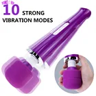 Огромный вибратор с USB-зарядкой, мощная волшебная палочка, массажер для точки G и вагины, Стимулятор клитора, эротические аксессуары