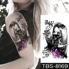 Временная тату-наклейка королева пиков Корона кулак надпись тату водостойкая плечевая нога для женщин девочек детей блестящая детская тату