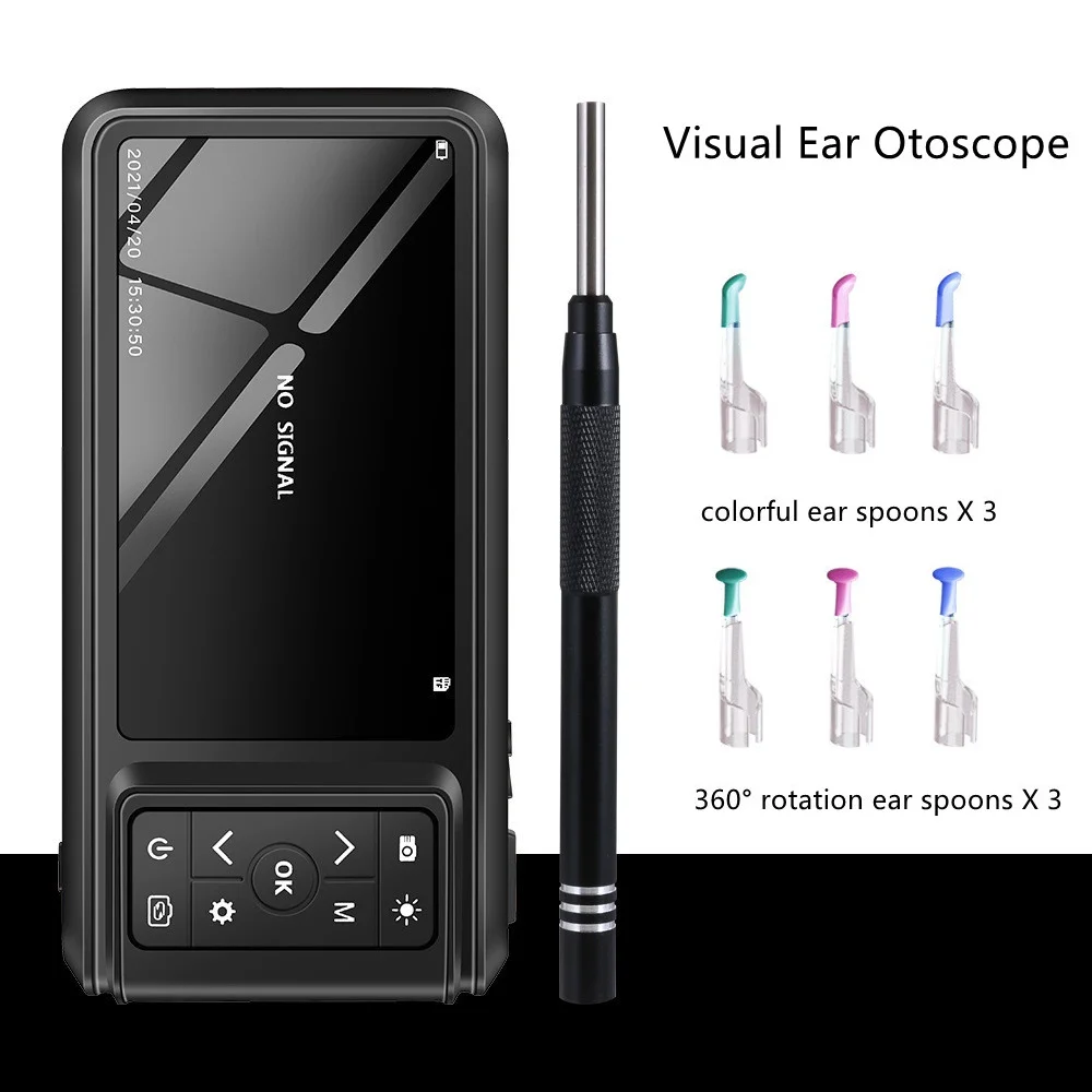 3 9 мм Otoscope с экраном 1080P 4 5 дюйма 6 светодиодный светильник визуальная