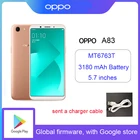 Смартфон Oppo A83, MT6763T, MT6763T, полный экран мобильный телефон дюйма, 5,7*1440 пикселей, двойная карта, 4 Гб, 32 ГБ, Android 720
