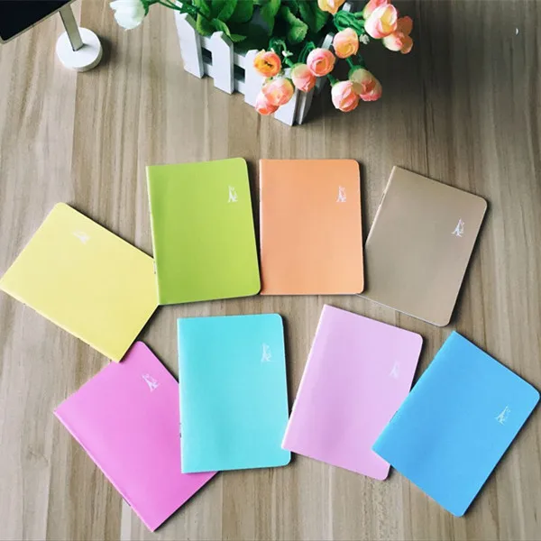 

1pcs/lot 126*90mm 8 colors NEW Vintage Candy Color series Pocket Notebook mini Diary fashion Gift