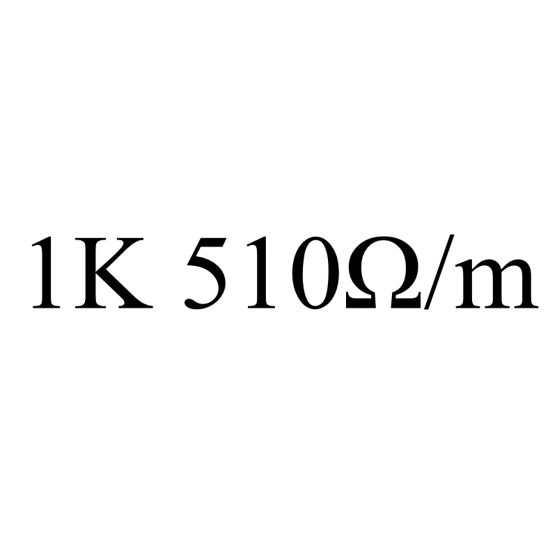 1K 510ohm 12V~ 220V 9ohm~ 510ohm Силиконовый нагревательный кабель из углеродного волокна инфракрасный, проходящий под полом нагреватель Электрический провод теплая горячая линия домашняя напольная система - Цвет: 1K 510ohm