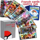 10-100 шт. французскаяанглийская версия карт Pokemon GX MEGA EX, игровые боевые карты, коробка, коллекционные торговые карты, игра, детские игрушки, подарок