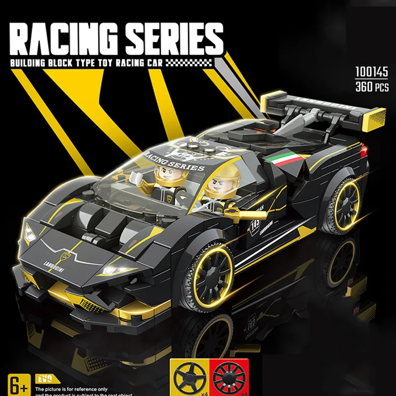 

Лидер продаж, городской мини-автомобиль с логотипом немецкого быка, гоночный конструктор, гоночные фигурки, ламбор эво, суперспортивный авт...