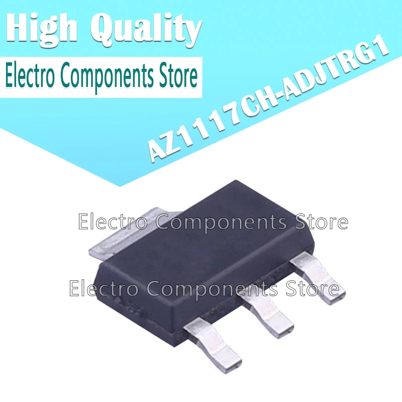 10 шт./лот AZ1117CH-ADJTRG1 AZ1117CH (Marking GH15B) GH15B SMD SOT223 | Электронные компоненты и