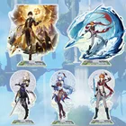 Аниме Genshin Impact Cosplay Eula Ganyu Hutao акриловые стенды Zhongli Yanfei Rosaria персонаж настольная любители украшения Коллекционная опора