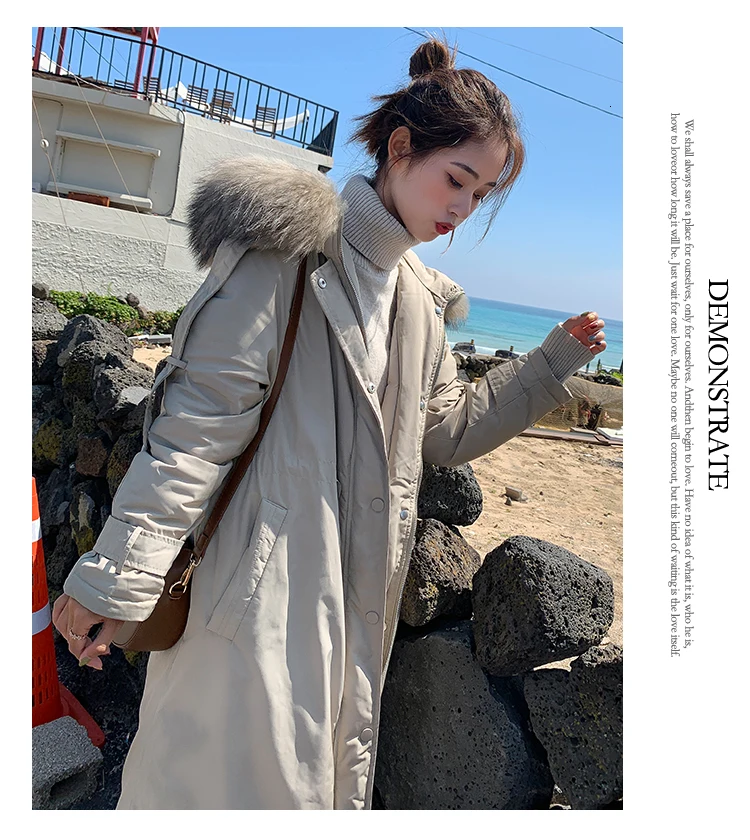 Winter Jacket Women Coat Female Overknee Keep Warm Cotton-padded Clothes Loose Coat Manteau Femme Hiver Bayan Mont Warm Parka