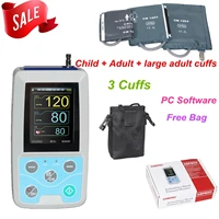 fda us abpm50 24 hours ambulatory blood pressure monitor holter abpm holter bp monitor with software contec