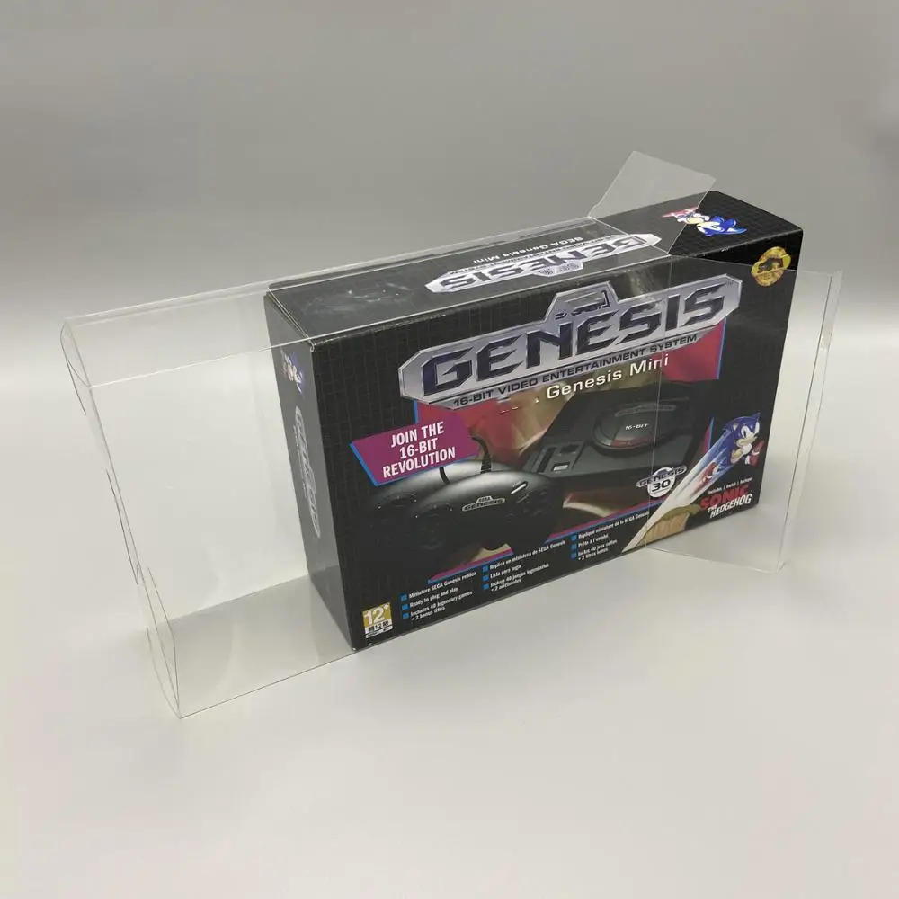 Коробка для сбора коробка защиты дисплея хранения подходит SEGA Genesis MD Mini в Европе и