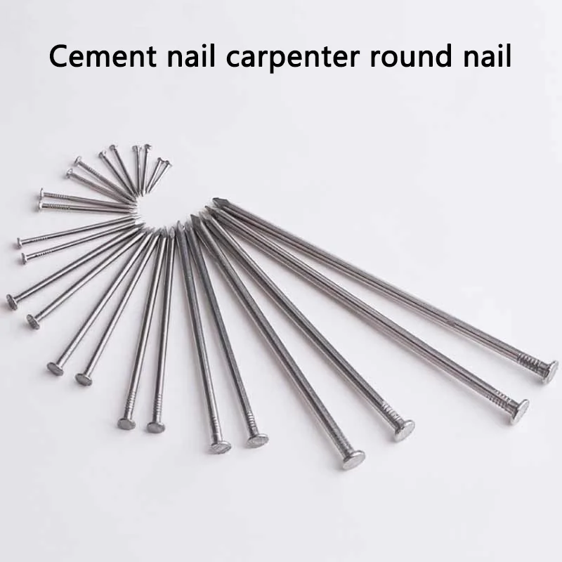 

04 Stainless Steel Nail Steel Nail Carpenter Round Nail Cement Wall Nail Lengthened Small Nail 20Pcs
